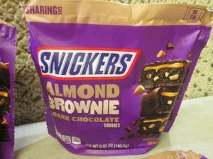 (B-1) 4 Bags Snickers Almond Browni...
