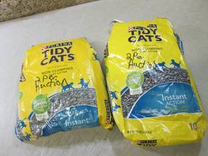 (C-3) 2 Damaged Bags Cat Litter...