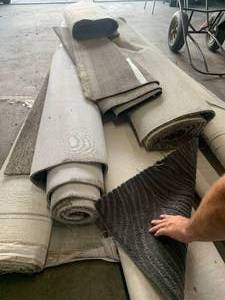 8 Rolls Misc. Carpet Remnant Rolls