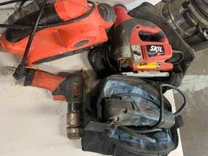 Bosch Multitool, Skil, Jigsaw & Sander and Impact.