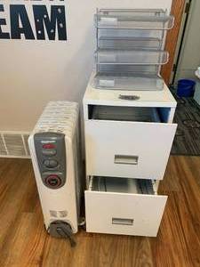 Heater & File Cabinet