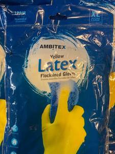 Flocklined Latex Gloves
