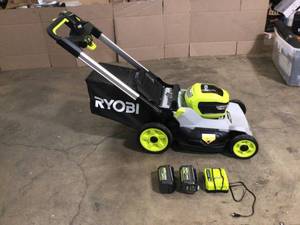 RYOBI 40V HP Brushless 21 in. Cordless Battery Walk Behind Dual-Blade Self-Propelled Mower - Customer Return - Review all pictures