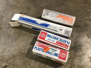 Mix Lot of Plastic Sheeting Wrap, Various Models - Review all pictures