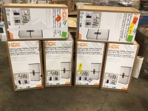 HDX Utility Storage Containers, Lot of 6 - Open Boxes May Contain Missing pcs Review all pictures