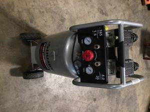 Husky 20 Gal. Vertical Electric-Powered Silent Air Compressor - Customer Returns- Review all pictures