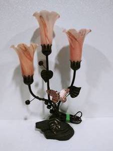 Dale Tiffany Bronze Base Tulip Lamp
