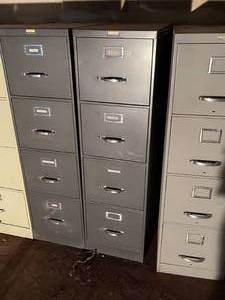 File Cabinet Containing Painting, Electrical, and Sanding Supplies