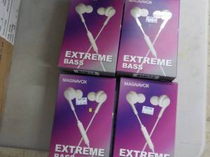 4 Magnavoz Extreme Bass Earbuds wit...