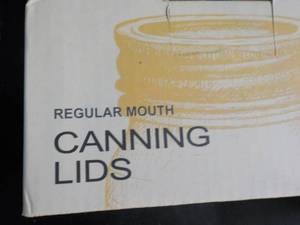 Box of 168 Regular canning lids...