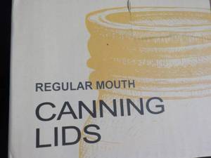 Box of 168 Regular canning lids...