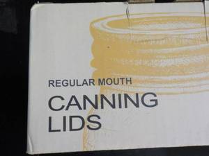 Box of 168 Regular canning lids...