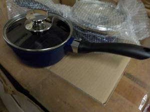2 - 1.25 qt Ceramic Sauce Pans with...