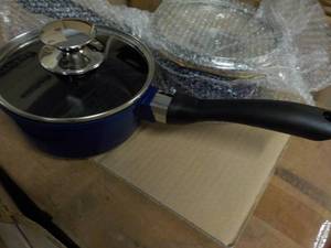 2 - 1.25 qt Ceramic Sauce Pans with...