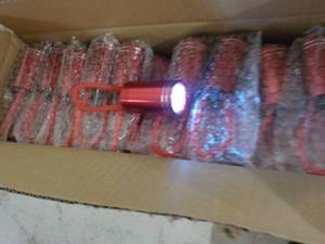 Case of 50 - 4 Red LED Flashlights...