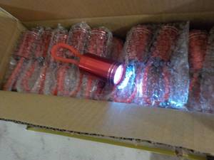 Case of 50 - 4 Red LED Flashlights...