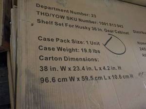 Case of 2 - 38 x 23 x 4 Metal Shelv...