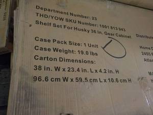 Case of 2 - 38 x 23 x 4 Metal Shelv...