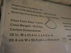 Case of 2 - 38 x 23 x 4 Metal Shelv...