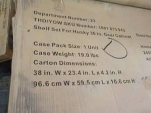 Case of 2 - 38 x 23 x 4 Metal Shelv...