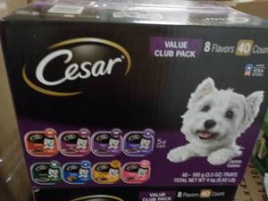 Case of 40 Count Cesar Dog Food tra...