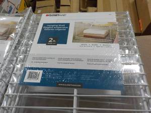Case of 4 - 2 ft Metal Hanging Shel...