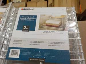 Case of 4 - 2 ft Metal Hanging Shel...
