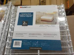 Case of 4 - 2 ft Metal Hanging Shel...