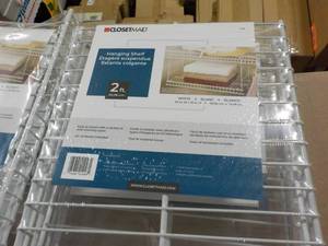 Case of 4 - 2 ft Metal Hanging Shel...