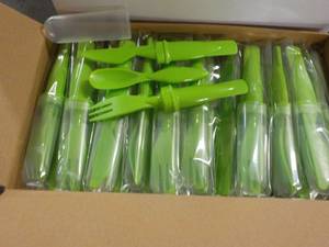 Box of 50 Lime Green Plastic Cutter...