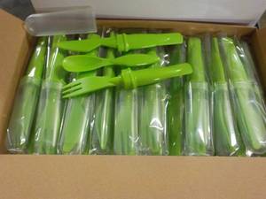 Box of 50 Lime Green Plastic Cutter...