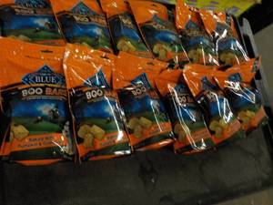 12 Bags Blue Boo Bars Dog biscuits...