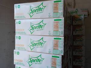 4 - 12 packs Sprite Ginger Zero Sug...