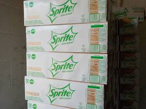 4 - 12 packs Sprite Ginger Zero Sug...