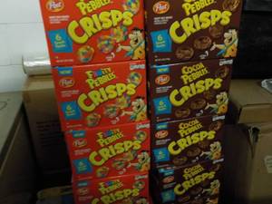 8 Boxes Post Fruity Pebbles and Coc...