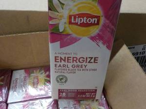 6 Boxes Lipton Energize Earl Grey B...