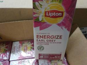 6 Boxes Lipton Energize Earl Grey B...