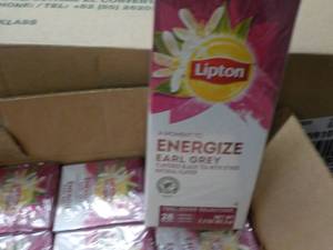 6 Boxes Lipton Energize Earl Grey B...