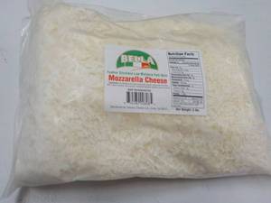 5 lb Bag Bella Mozzarella Cheese...