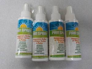 4 - 4 oz Bottles Pain Spray...