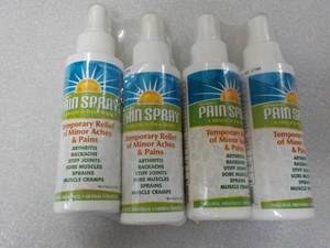 4 - 4 oz Bottles Pain Spray...