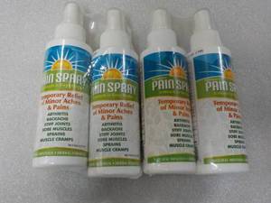 4 - 4 oz Bottles Pain Spray...