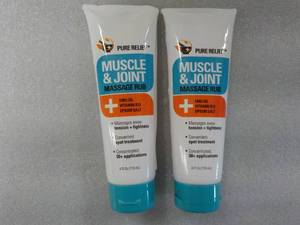 2 - 4 oz Tubes Pure Relief Muscle a...