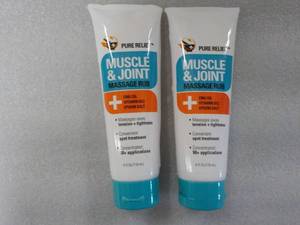 2 - 4 oz Tubes Pure Relief Muscle a...
