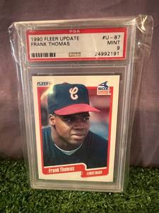 lot 21 image: Frank Thomas 1990 Fleer Update PSA Graded 9