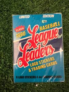 lot 31 image: 1990 Fleer Baseball League Leaders Cards - Unopened