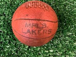 lot 32 image: Vintage Mini MPLS Lakers Basketball