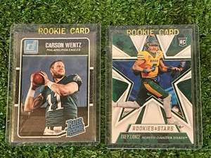 lot 50 image: Trey Lance & Carson Wentz RCs