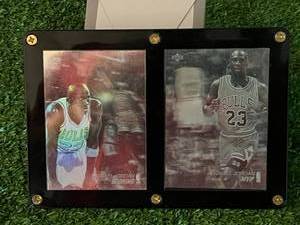 lot 68 image: Michael Jordan Cards in Display Protector