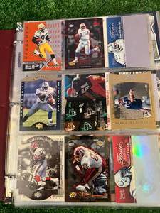 lot 83 image: Binder of Football Cards
